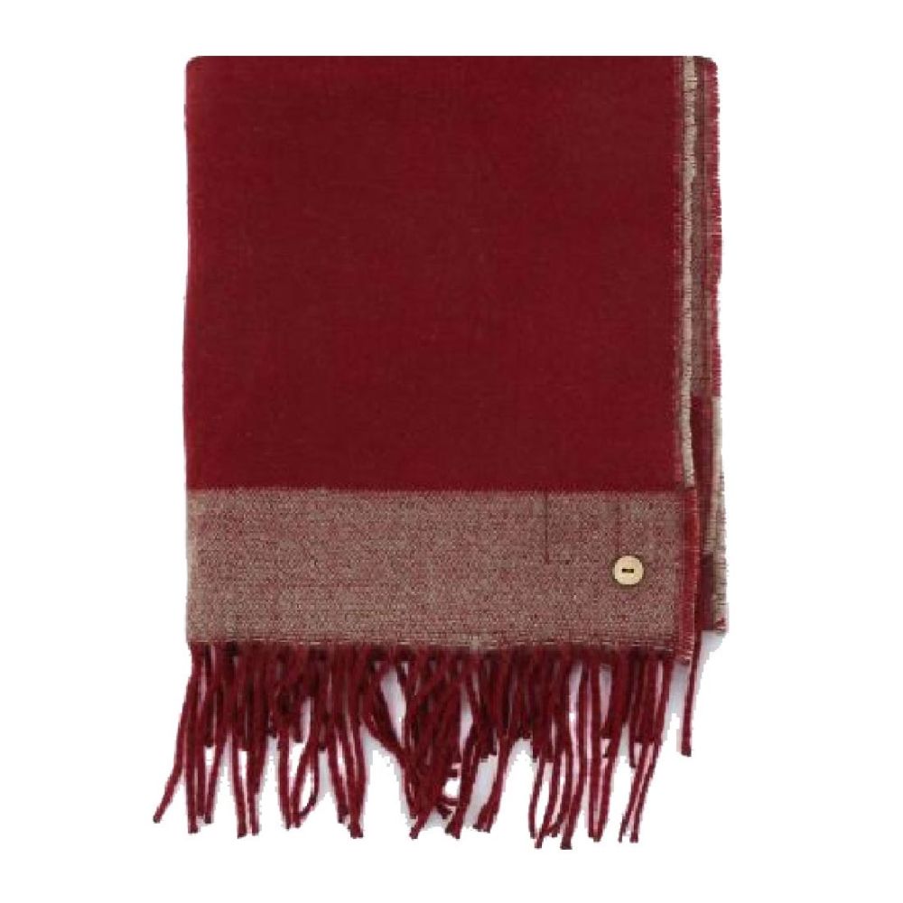 Faguo scarf burgundy and beige