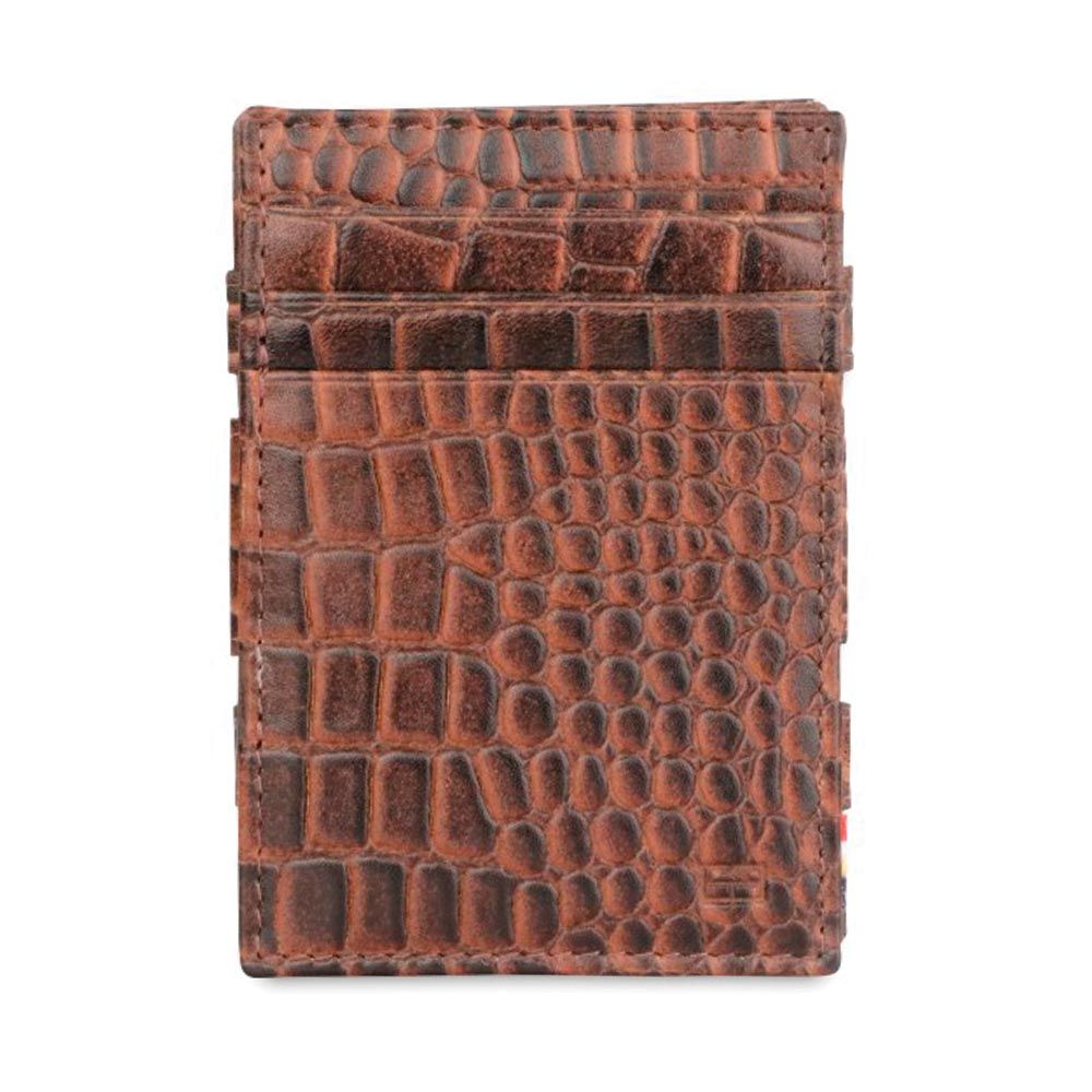 Garzini Essenziale Croco Magic Wallet Brown