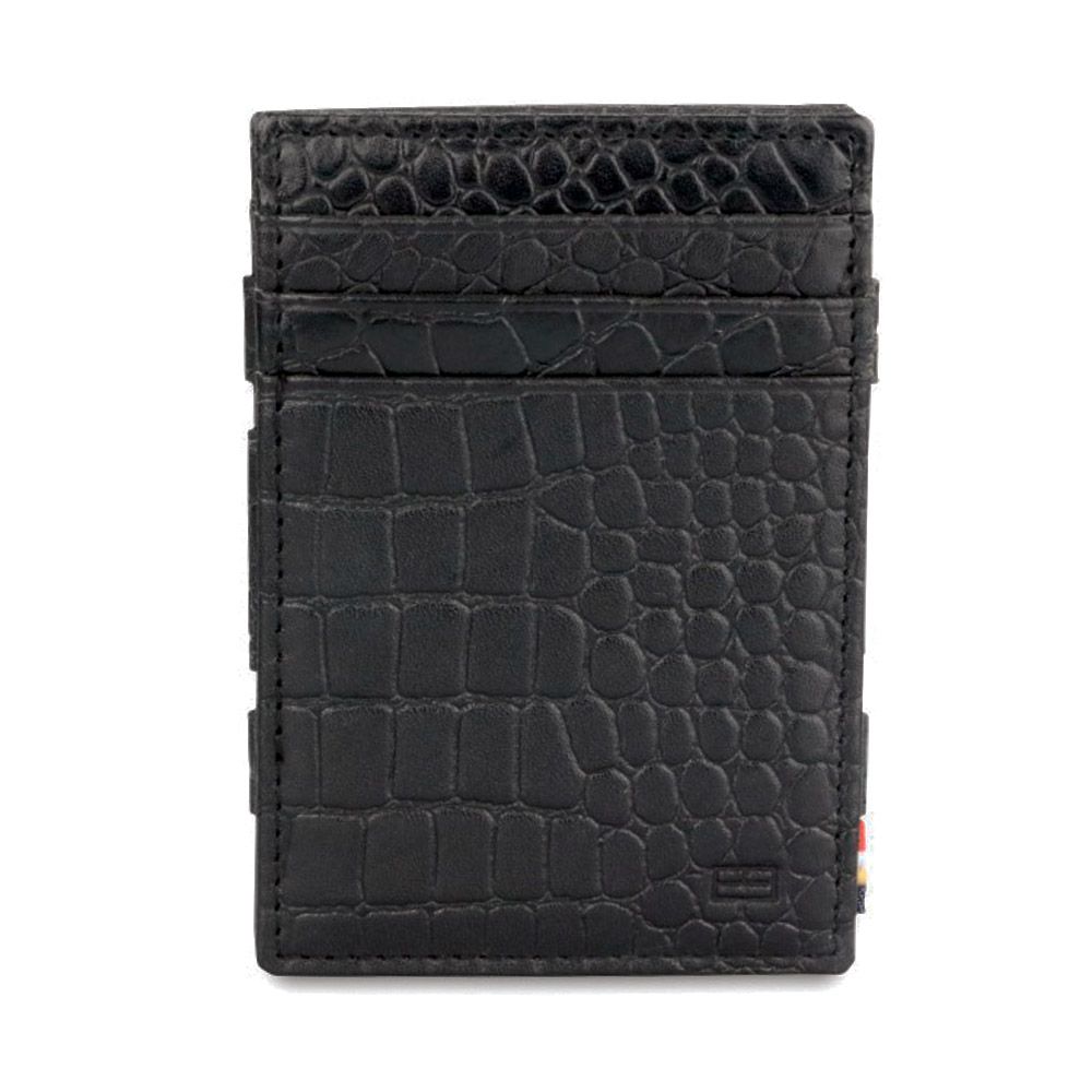Garzini Essenziale Croco Magic Wallet Black