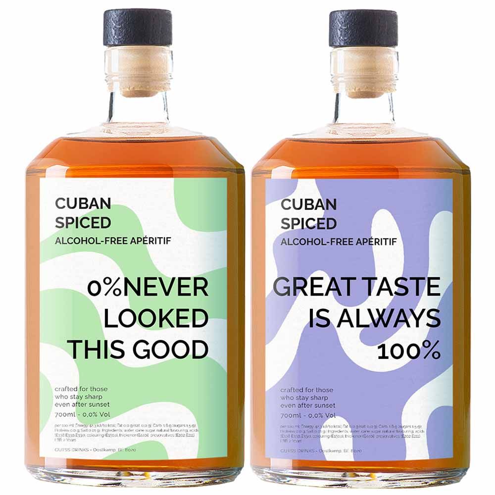 Personalised Non-Alcoholic Cuban Spiced Rum Duo