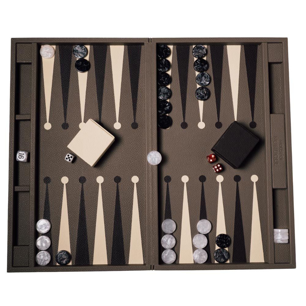 House of Nobilique Leather Big Backgammon