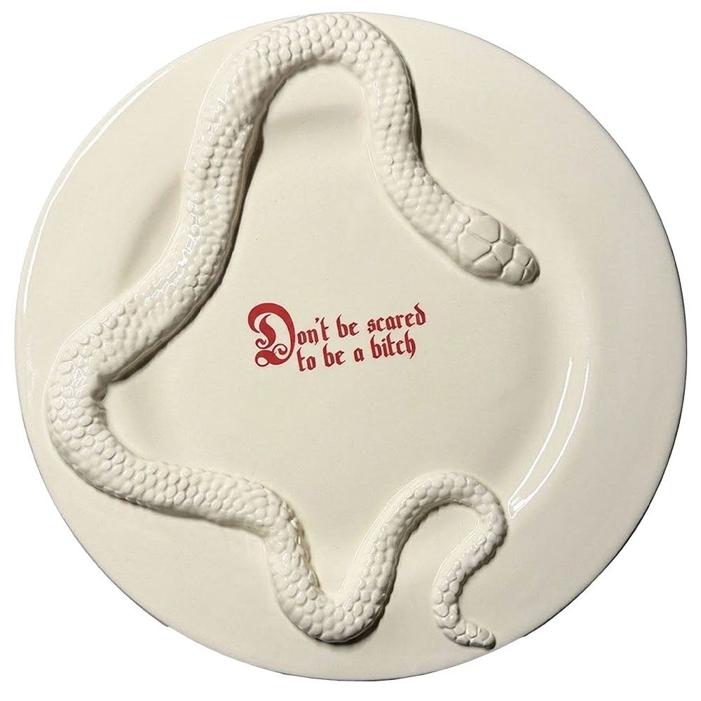 Incartato Ceramics Forbidden Dinner Plate - "Don’t be scared to be a bitch"@