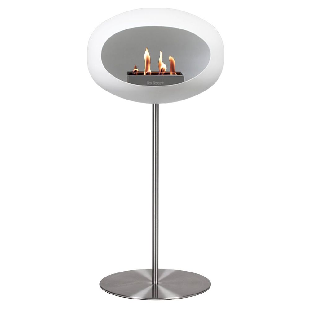 Le Feu Bio-Kamin Weiß Ground Steel High - Rostfreier Stahl