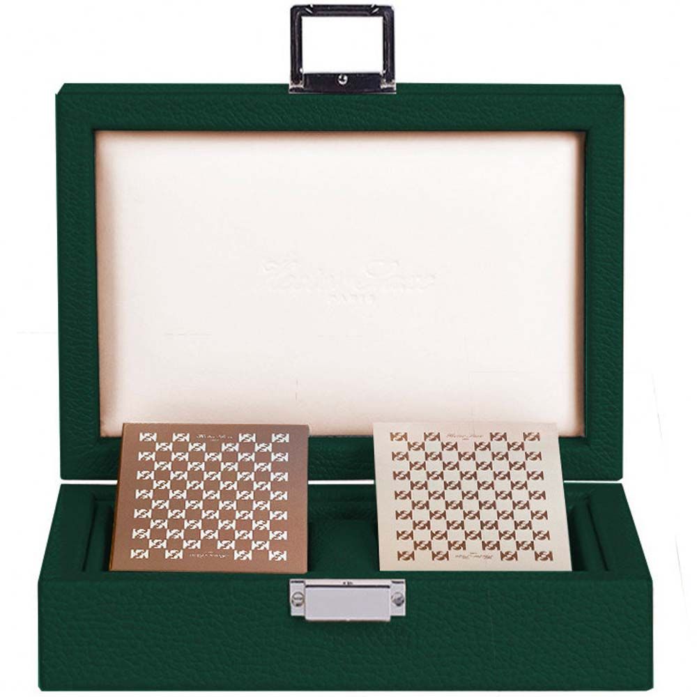 Leather card set box