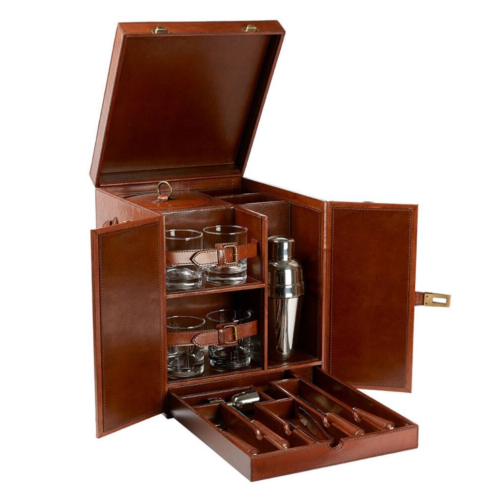 Life Of Riley Leather Mixology Case