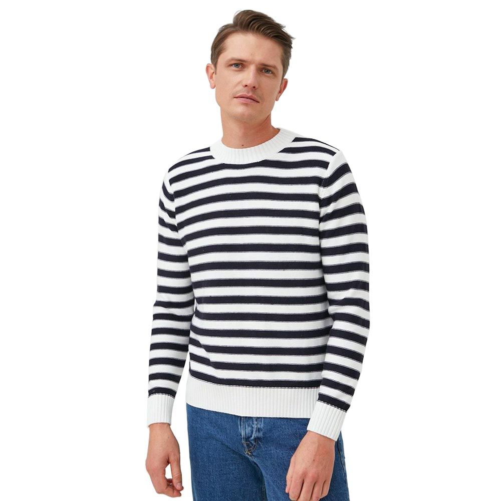 Liu Jo Gestreifter Pullover aus Wolle - Cremefarbene & Marineblau