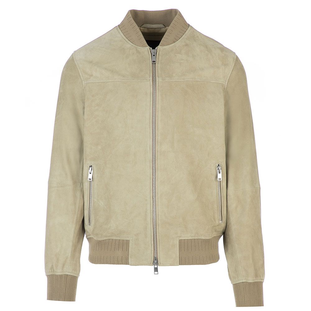 Liu Jo Suede Bomber Jacket - Beige