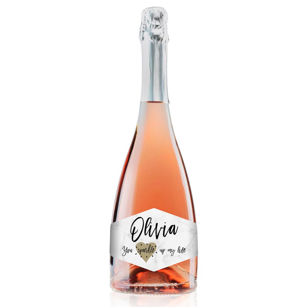 personalised premium sparkling wine
