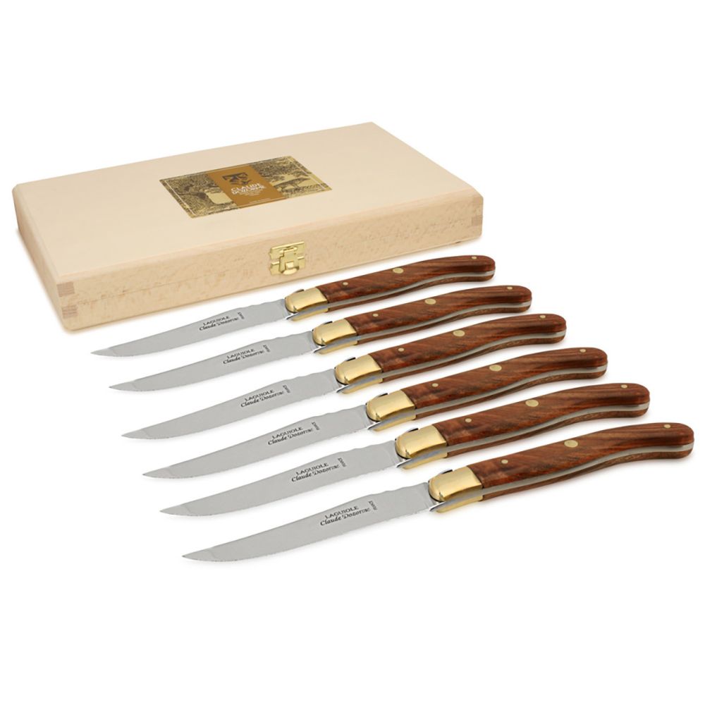 Claude Dozorme Laguiole steakmessen- set van 6