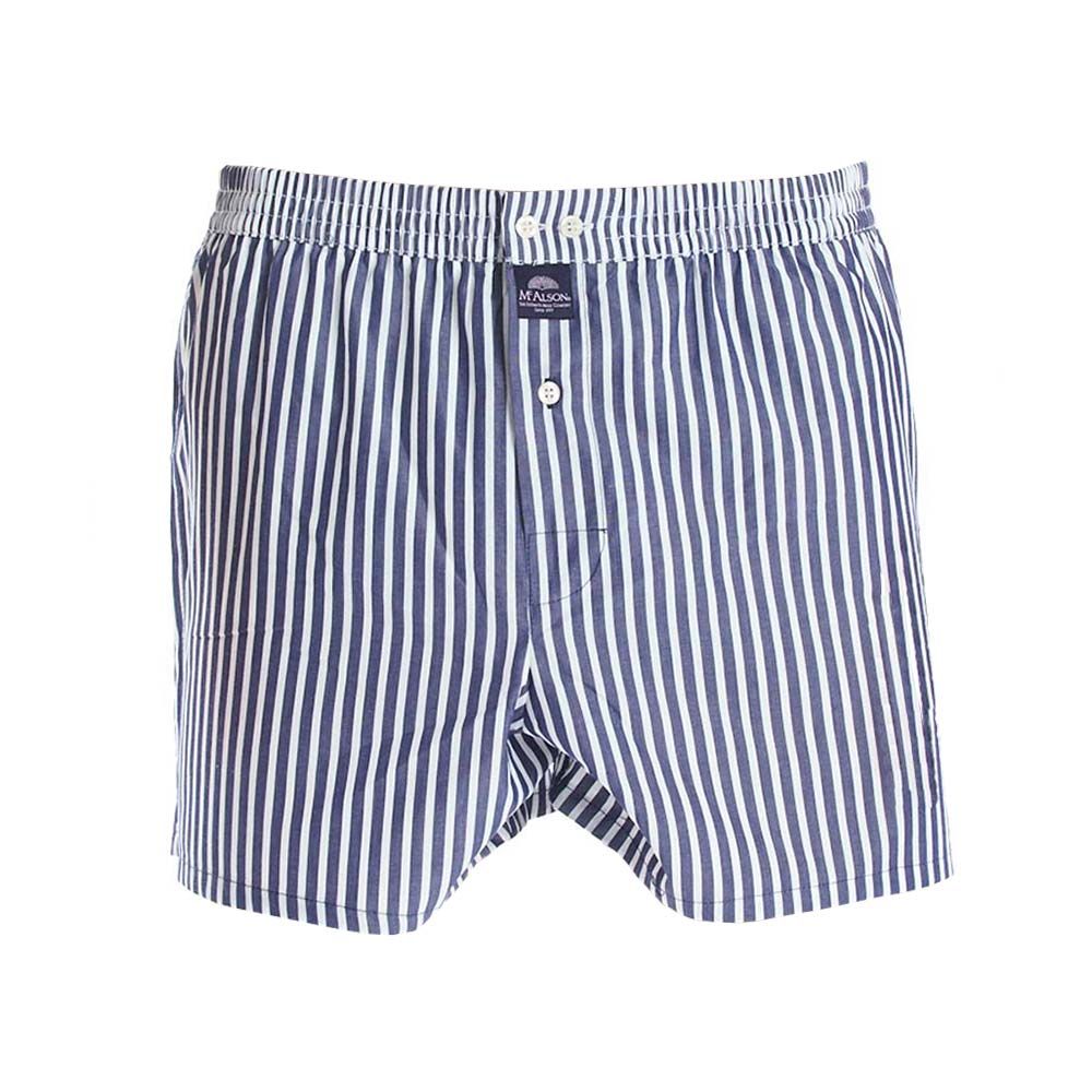 McAlson Boxershort - Striped Navy Blue