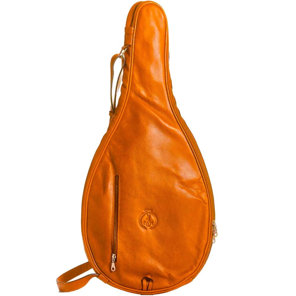 Modest Vintage Player Retro tennistaske i læder - cognac