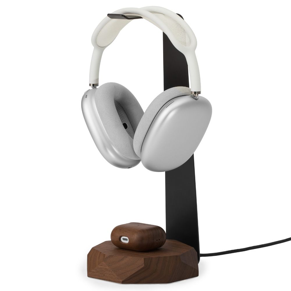Oakywood 2-in1 Headphones Stand - Walnut