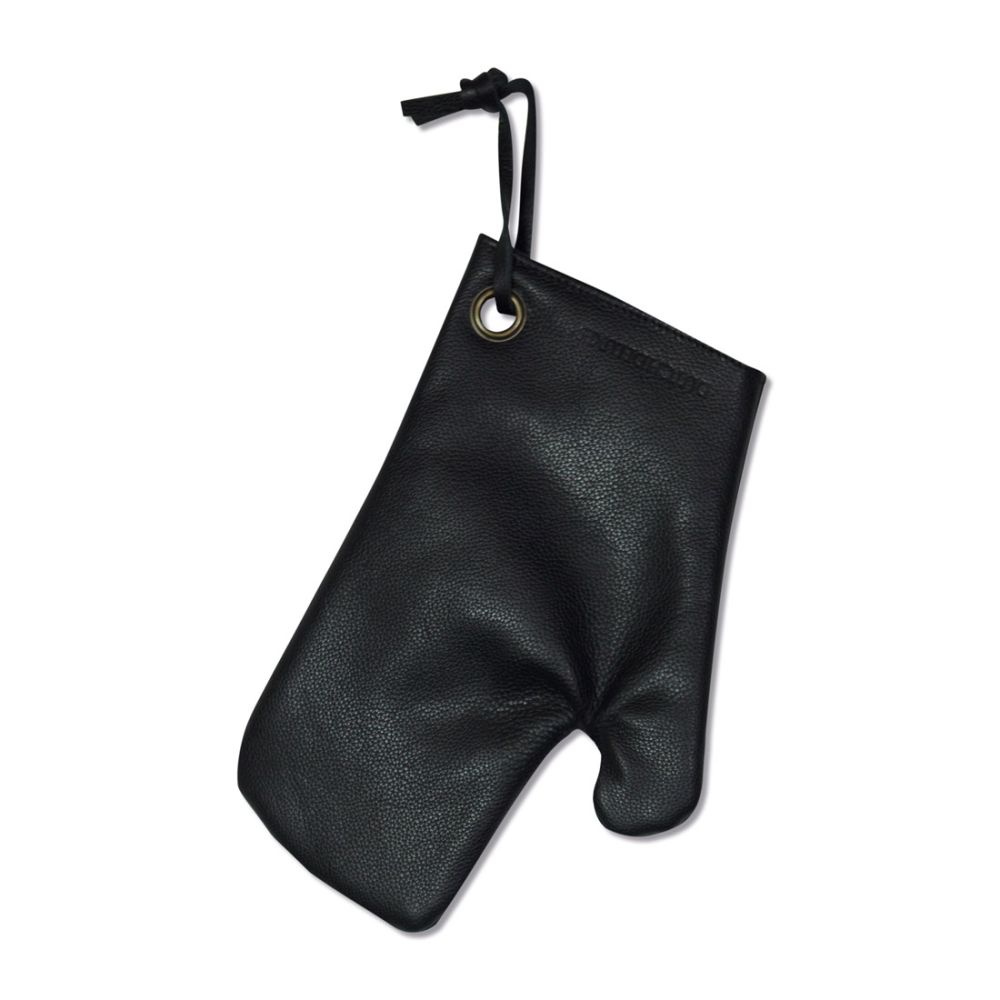 Dutchdeluxes leather oven glove black