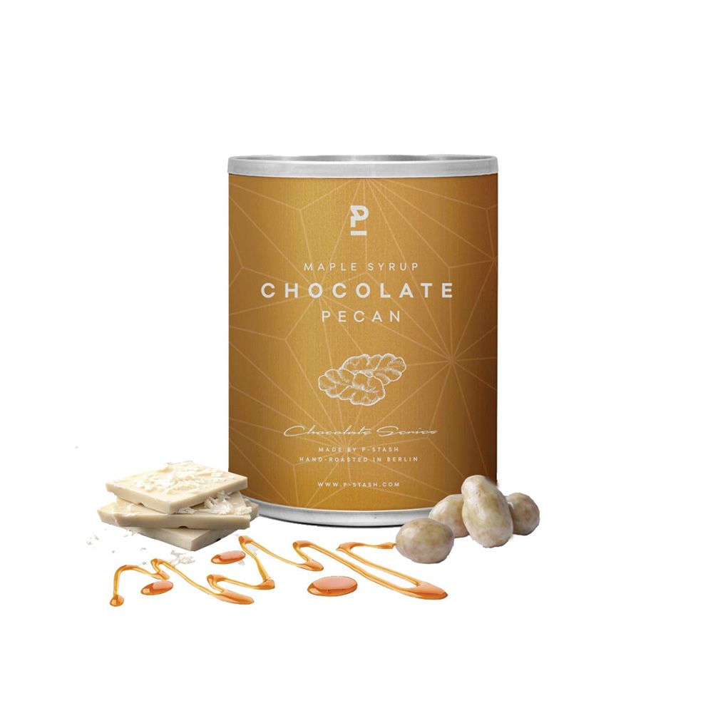 P-Stash Pecan Nuts White Chocolate & Maple Syrup - 80g