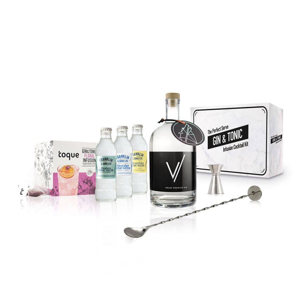 The Perfect Serve Gin & Tonic Floral Infusion Cocktail Kit