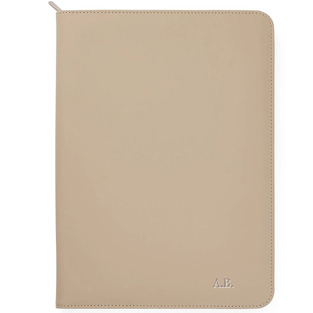 Personalised Baltimore A4 Portfolio - Greige