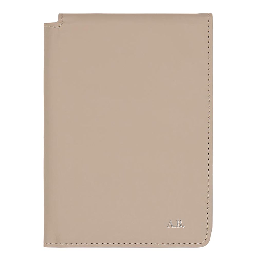 Personalised Baltimore Passport Cover - Greige