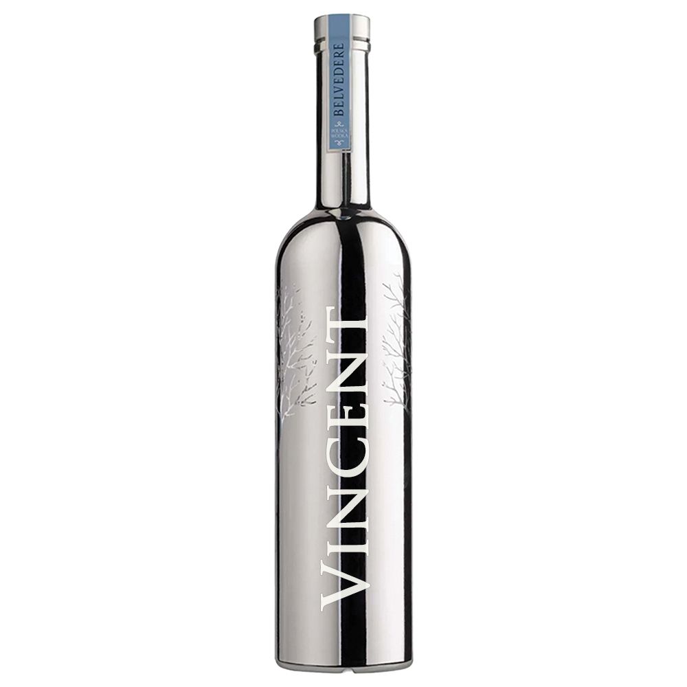 Personalised Belvedere Silver Sabre Bespoke Vodka