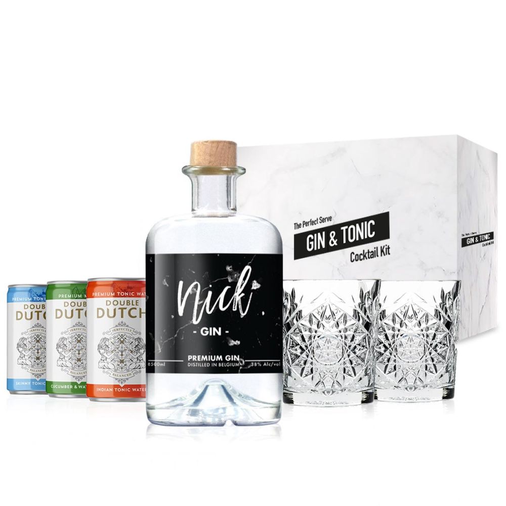 Gepersonaliseerde Gin Tonic Set with Double Dutch