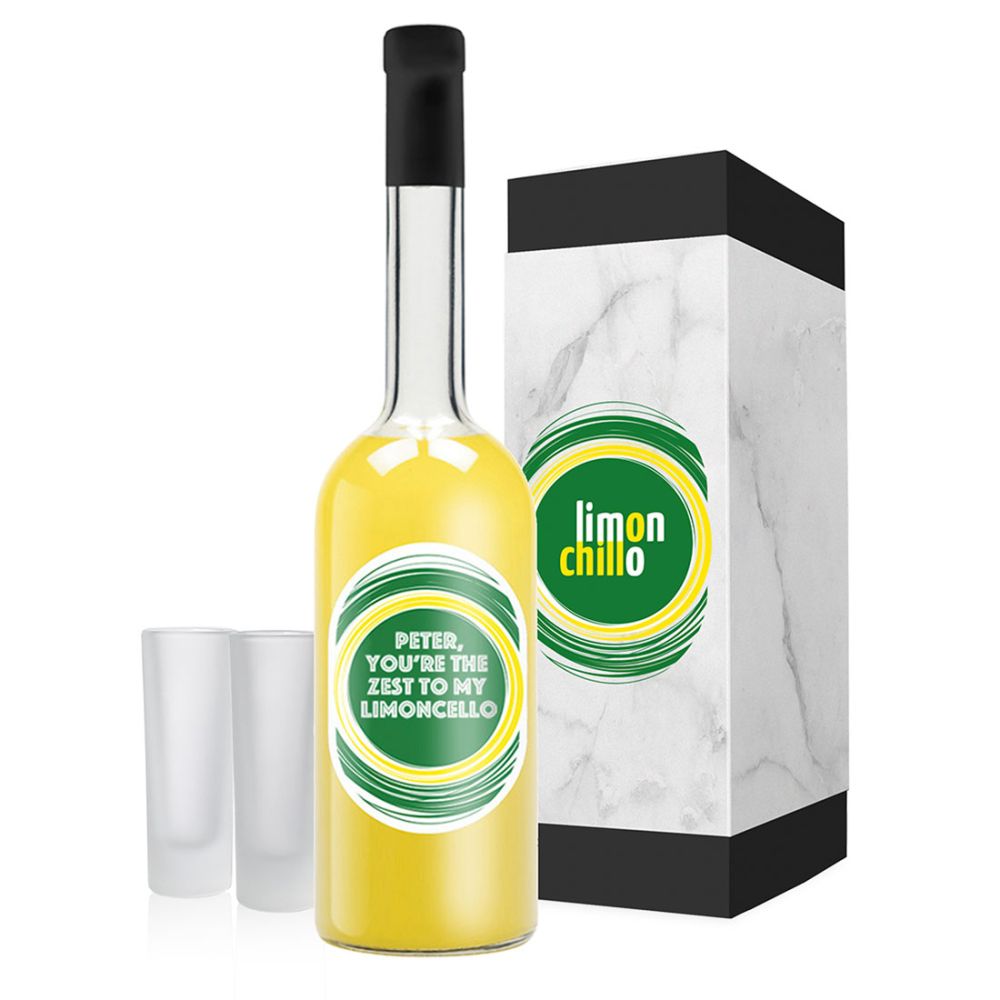 Gepersonaliseerde Limoncello Shooter Box
