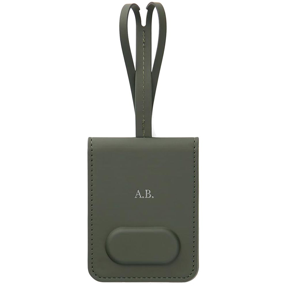 Personalised Luggage Tag With Finder - Green