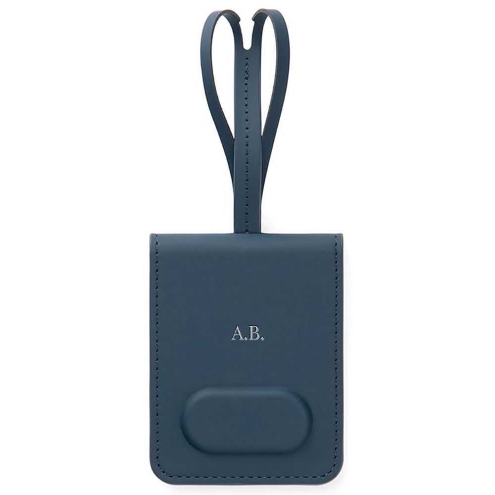 Personalised Luggage Tag With Finder - Navy