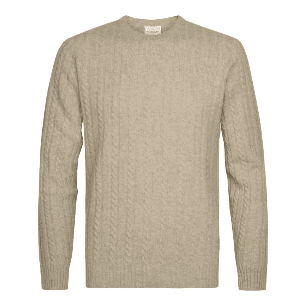 Profuomo Wool Cashmere Pullover - Light Beige
