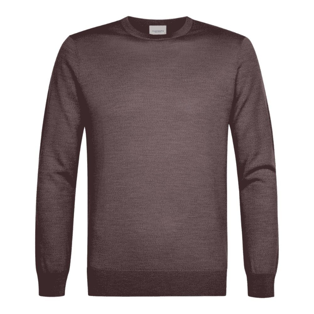 Profuomo Merino Pullover - Aubergine