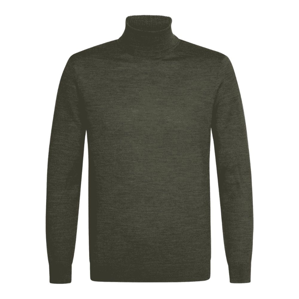 Profuomo Merino Rollneck - Dark Green