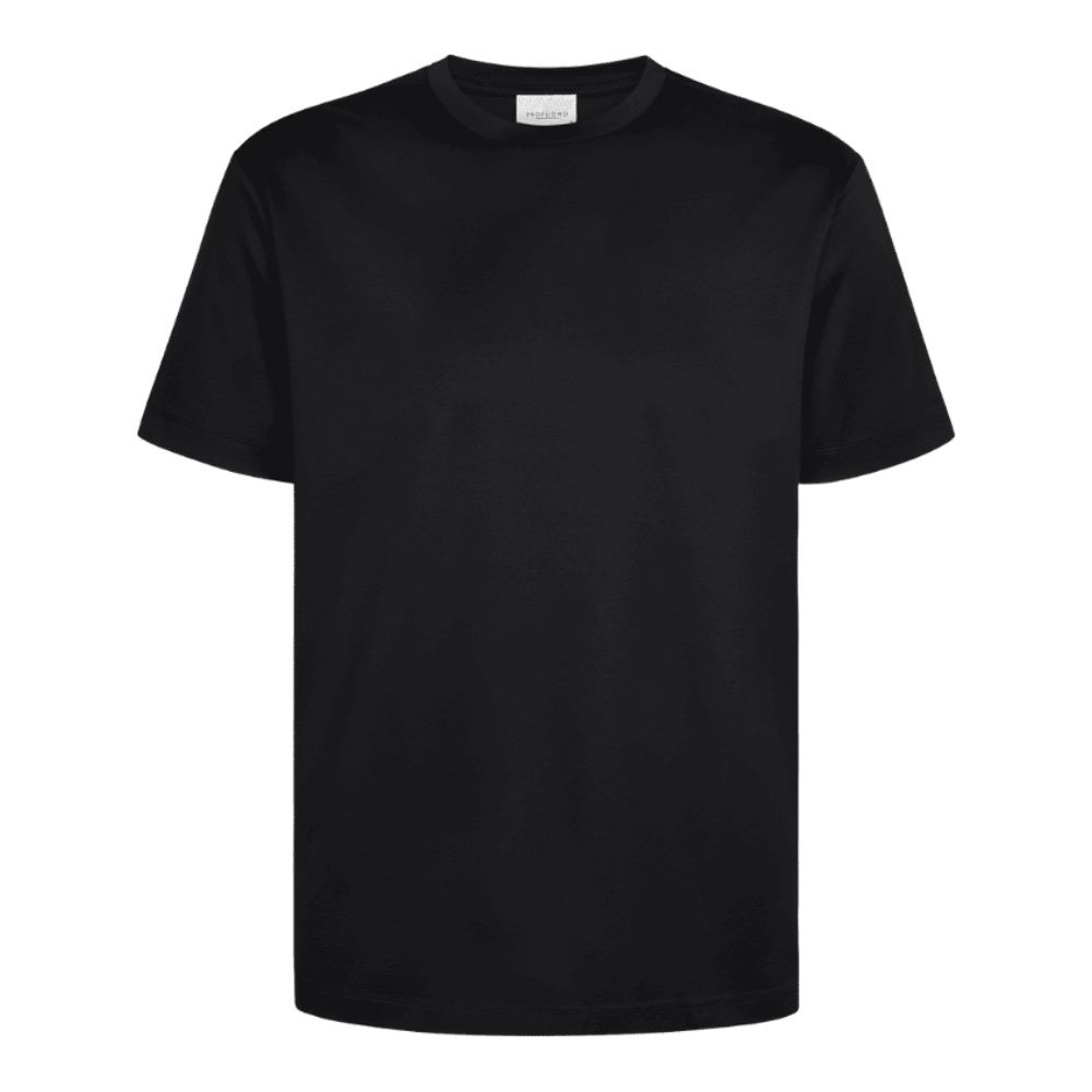 Profuomo Pima Cotton T-Shirt - Black