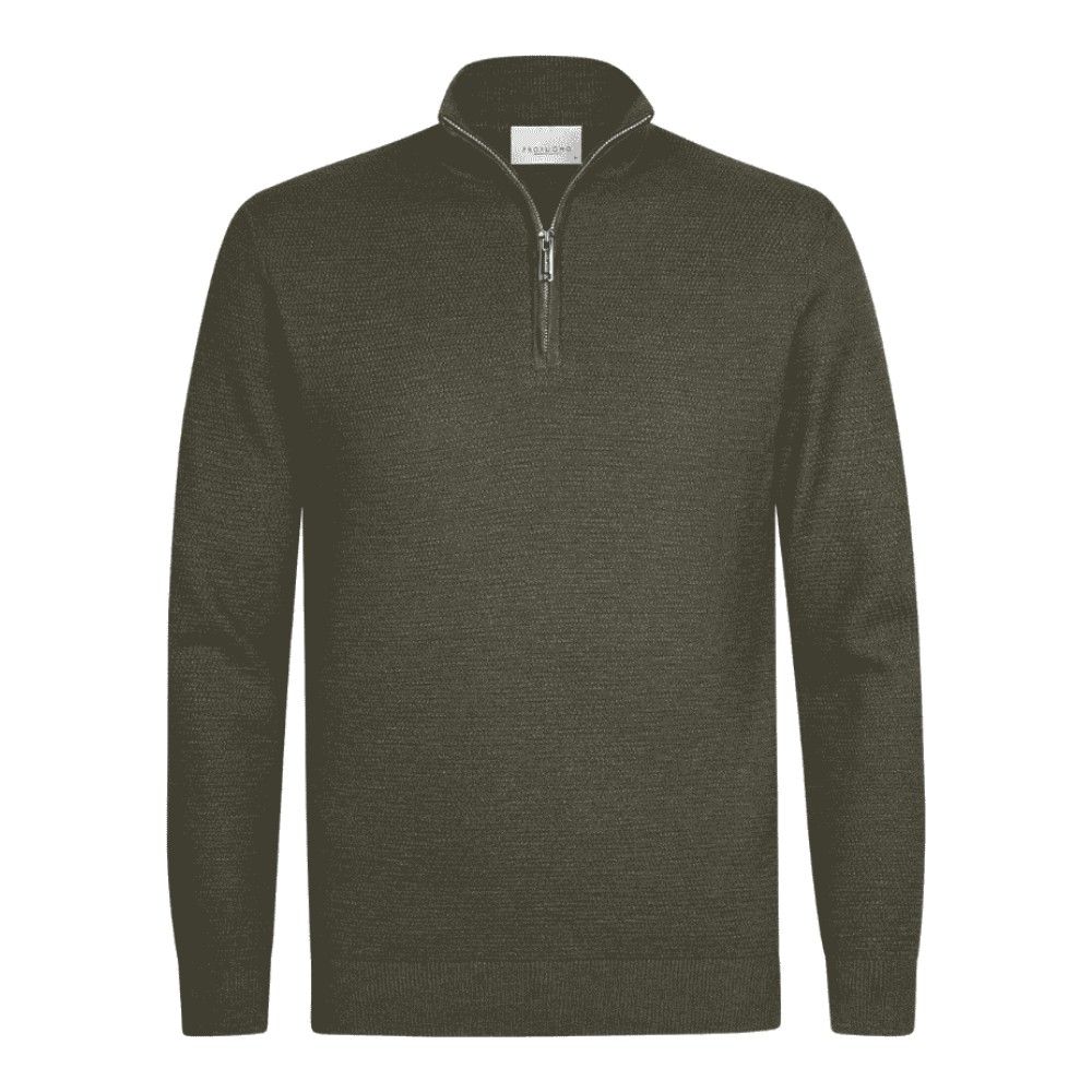 Profuomo Pullover Half Zip - Green
