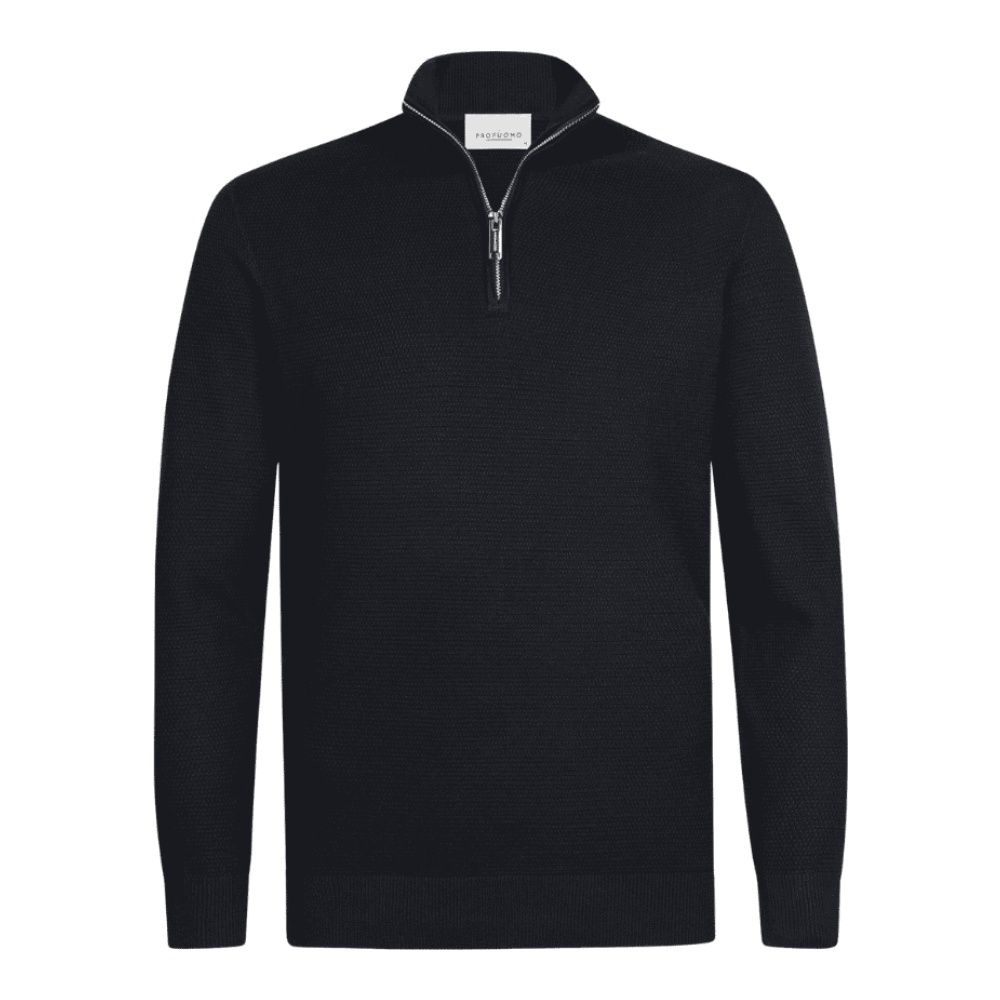 Profuomo Pullover Half Zip - Navy