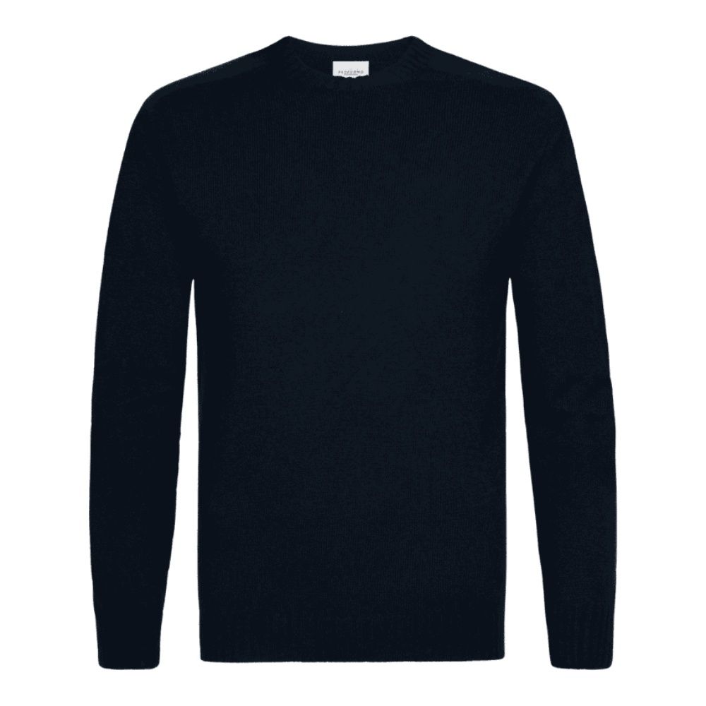 Profuomo Wool Cashmere Pullover - Navy