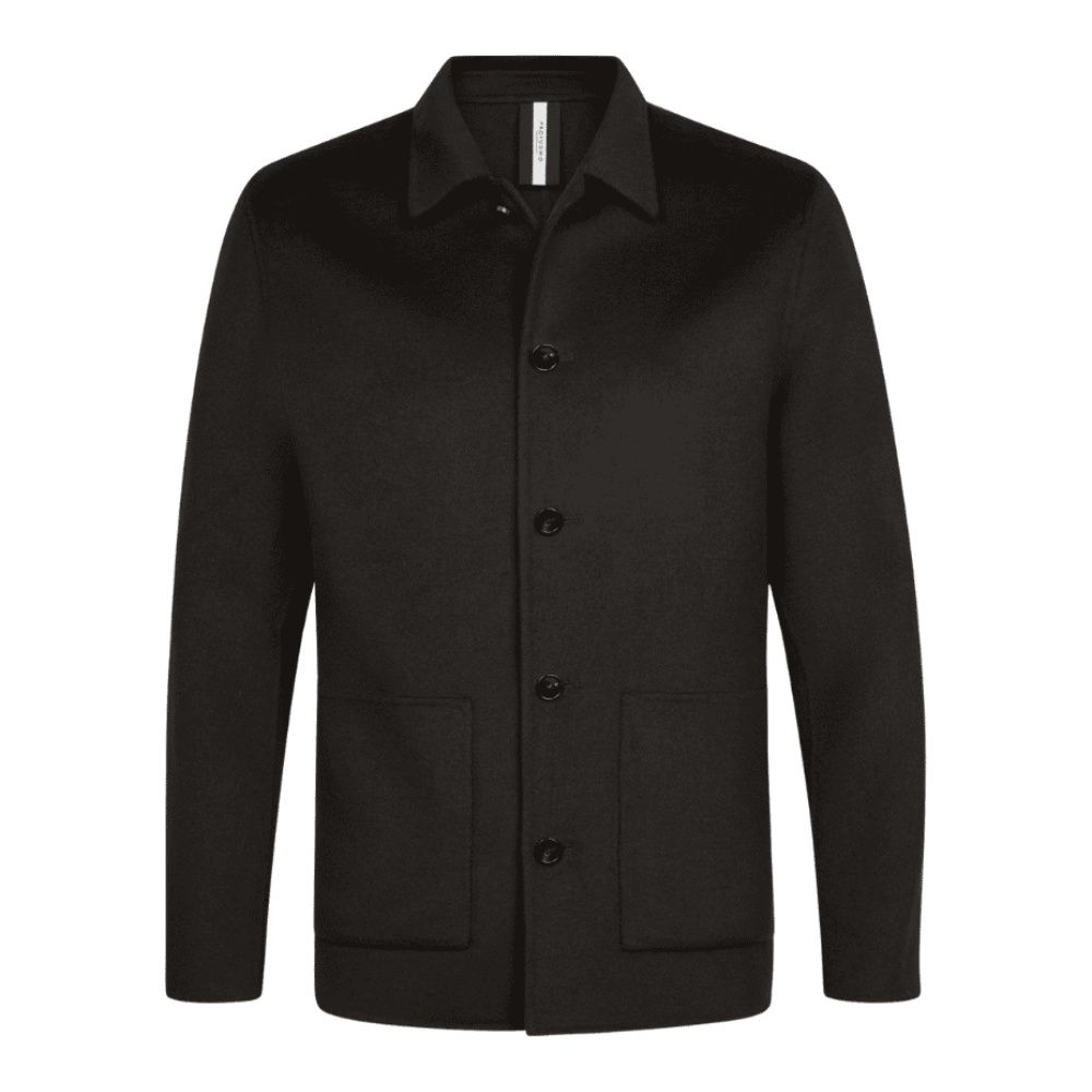 Profuomo Wool Overshirt - Dark Brown