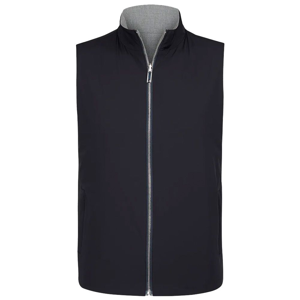Profuomo Ecodown Reversible Bodywarmer - Navy
