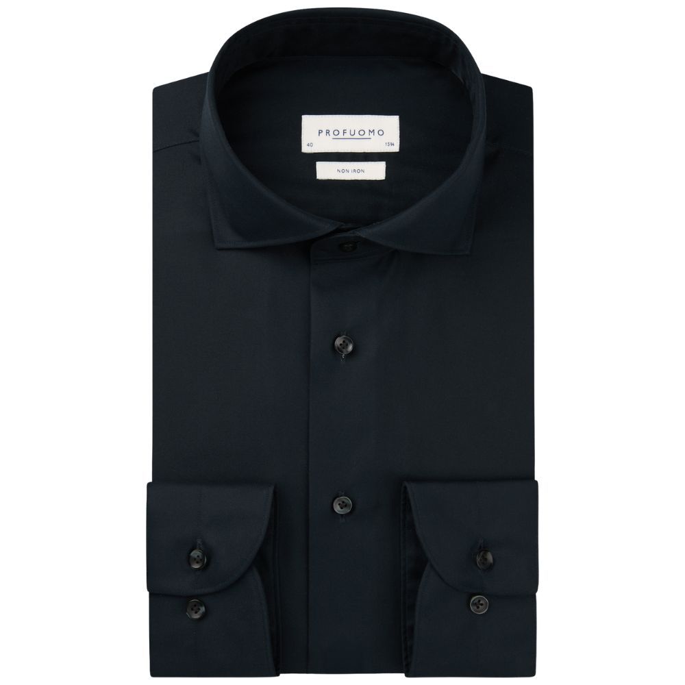 Profuomo Fine Twill Shirt - Navy