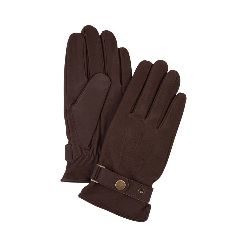 Profuomo Goat Nubuck Gloves Brown