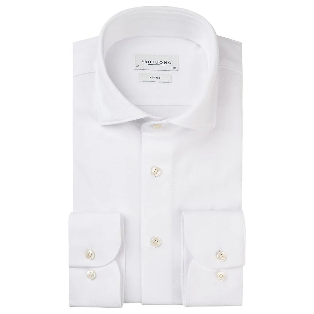 Profuomo Knitted Shirt - White