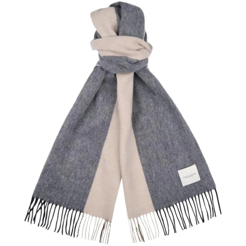 Profuomo Lambswool Scarf - Navy