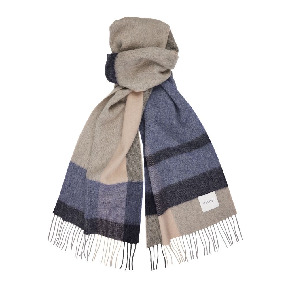Profuomo Lambswool Scarf Navy