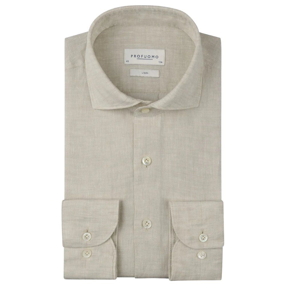 Profuomo Linen Shirt - Beige