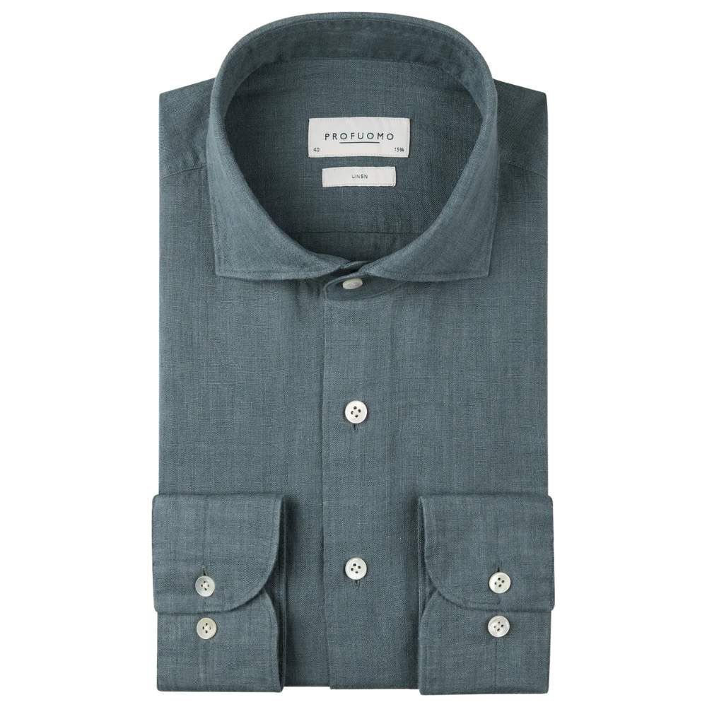 Profuomo Linen Shirt - Grey