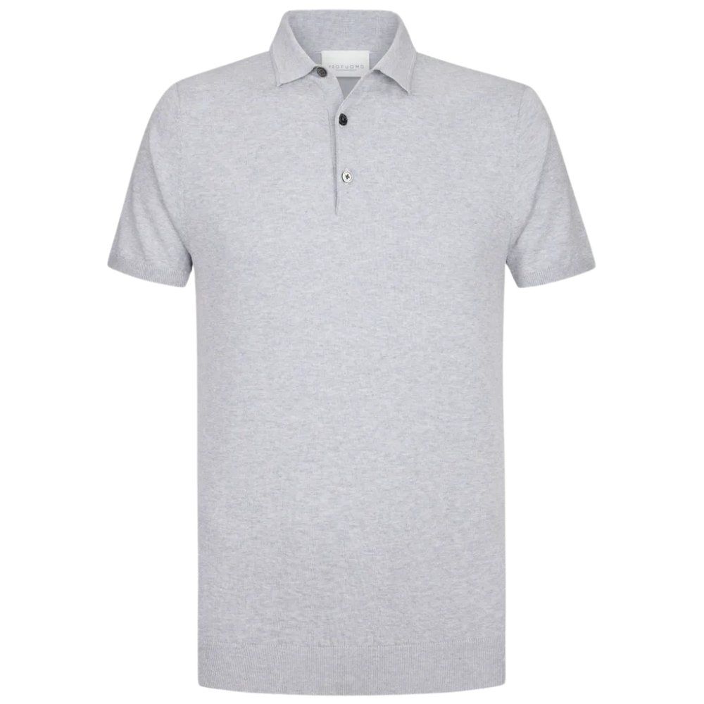 Profuomo Luxury Basic Polo - Light Grey