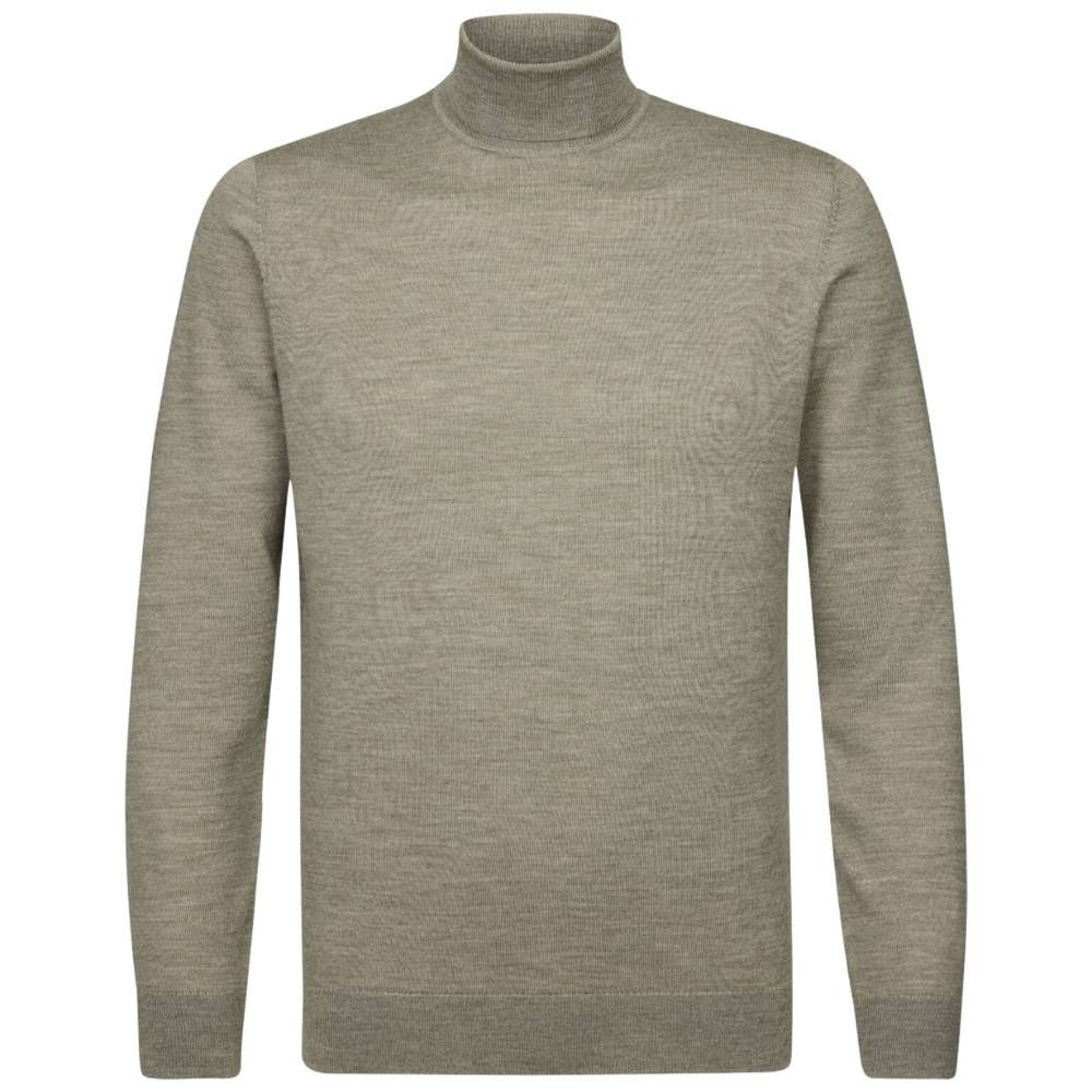 Profuomo Merino Woolen Turtleneck Pullover - Green