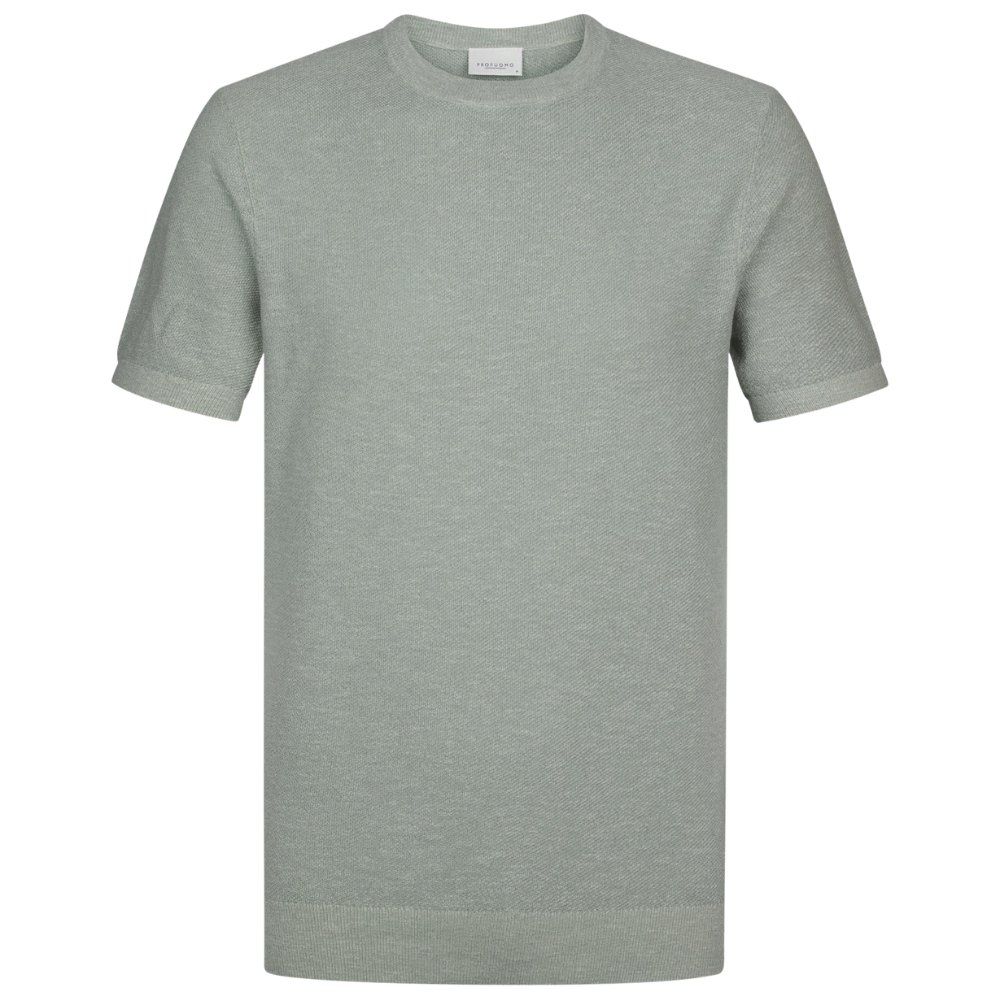 Profuomo Cotton Linen T-Shirt - Grey