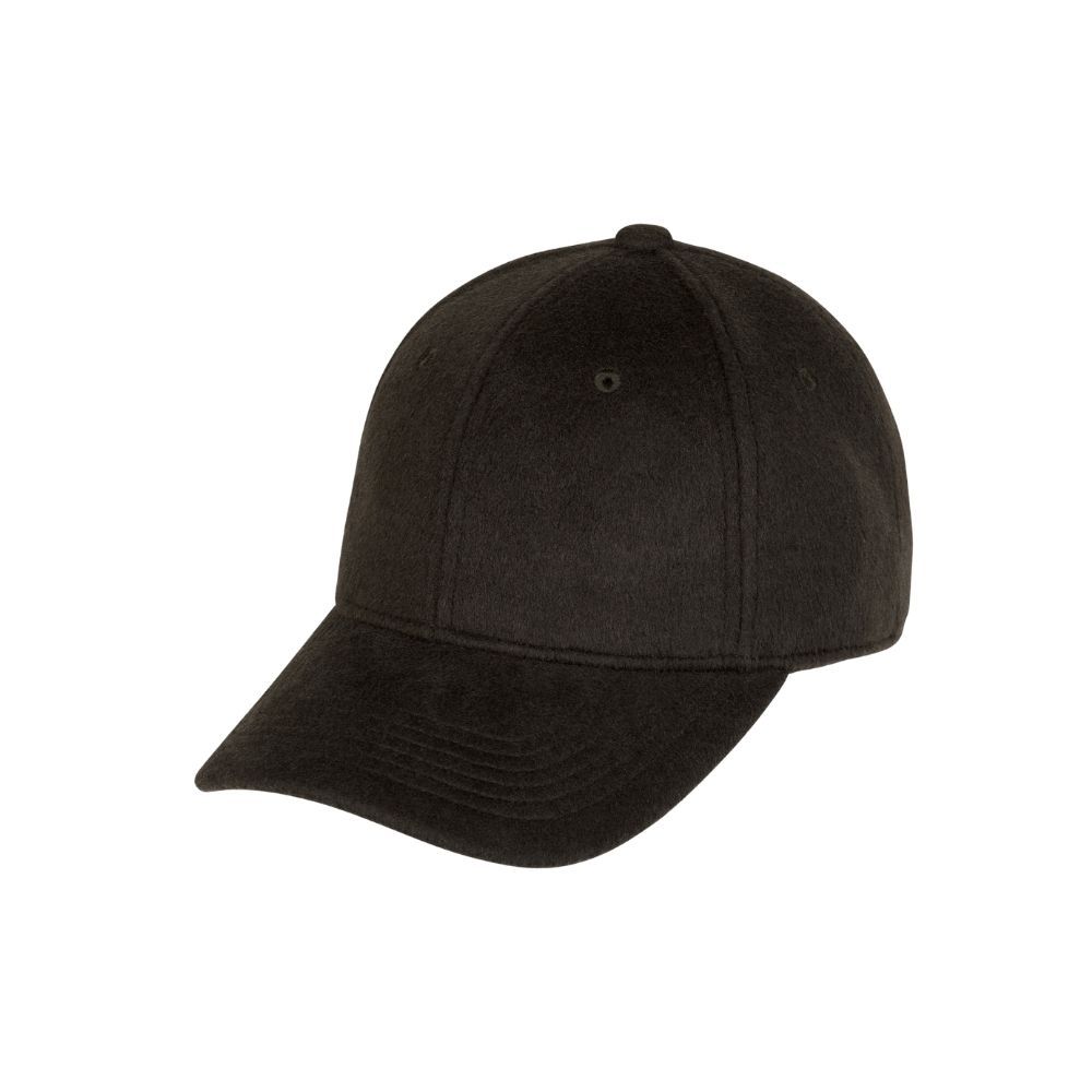 Profuomo Wool Baseball Cap Dark Brown