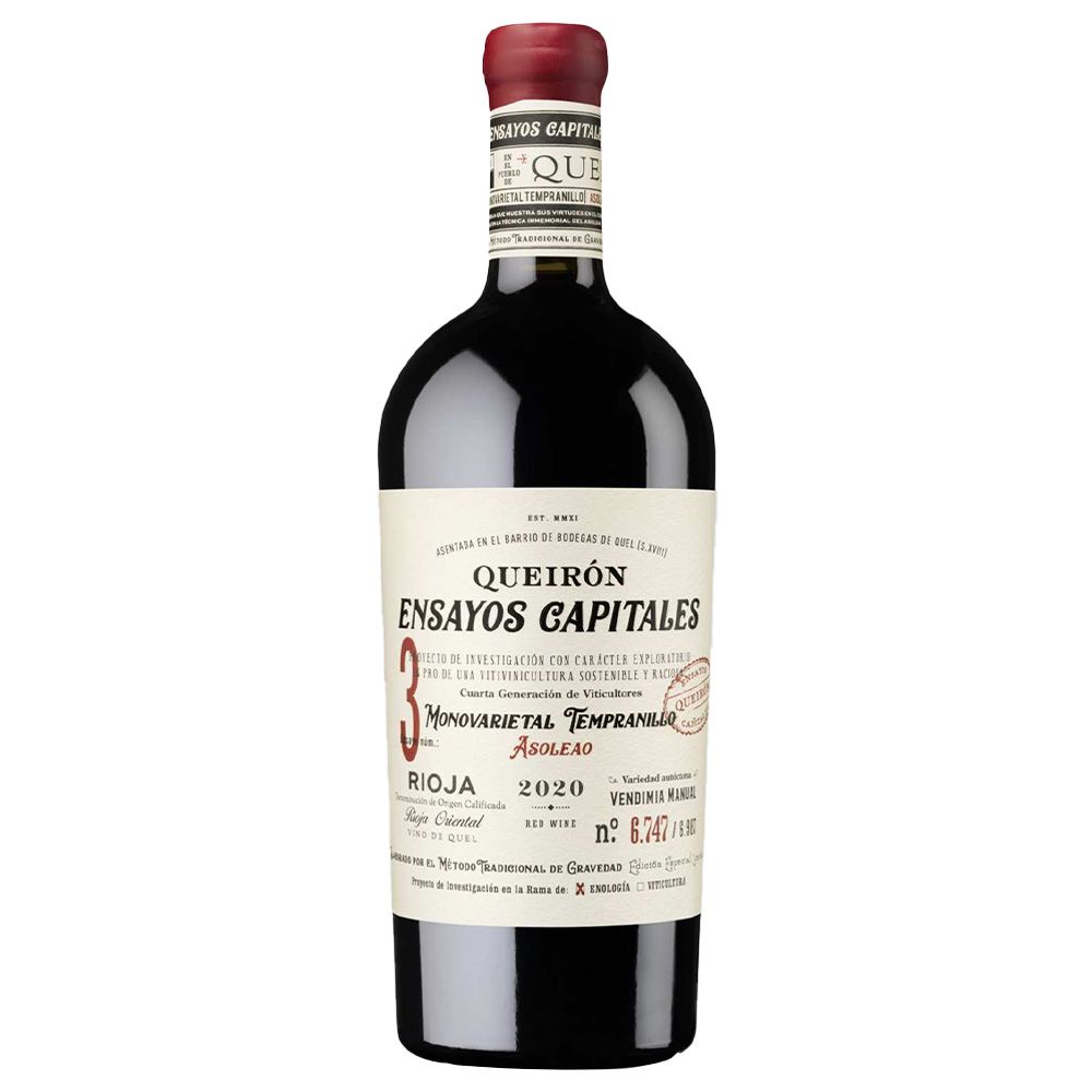 Queirón Ensayos Capitales No. 3 Asoleado 2020 Rioja DOCa Rødvin