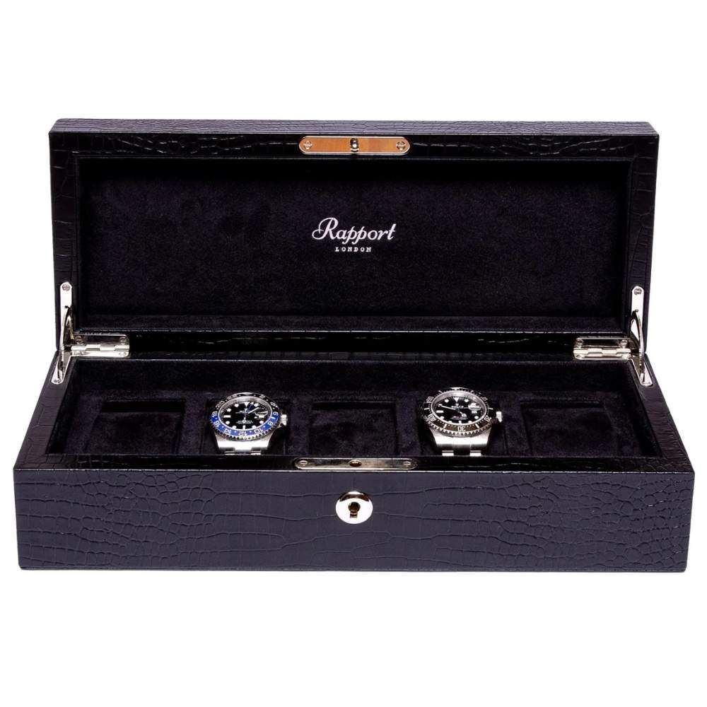 Rapport London Brompton Five Watch Box - Black