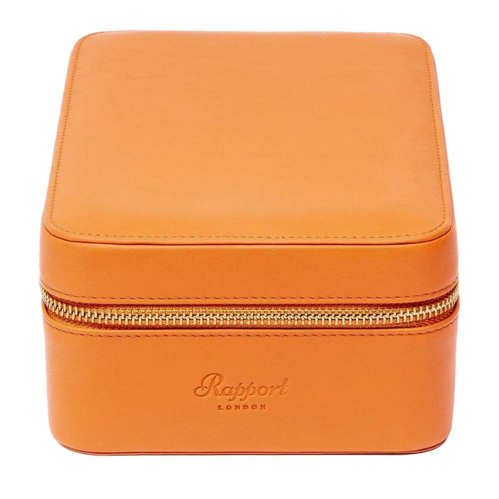 Rapport London Hyde Park Four Watch Zip Case - Tan