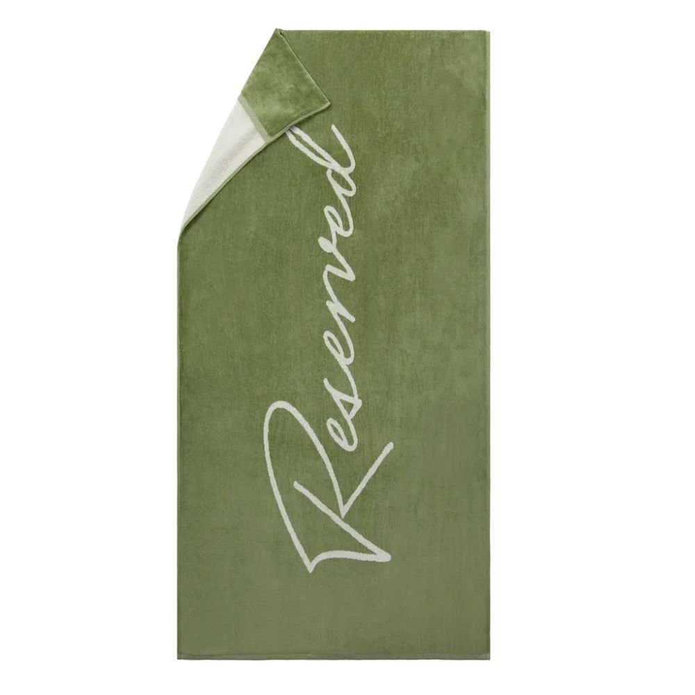 Reseverd Beach Towel Green